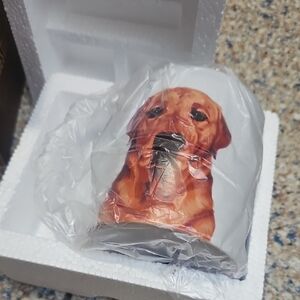 Red Fox Labrador Retriever Dog Print Ceramic Mug NEW IN BOX